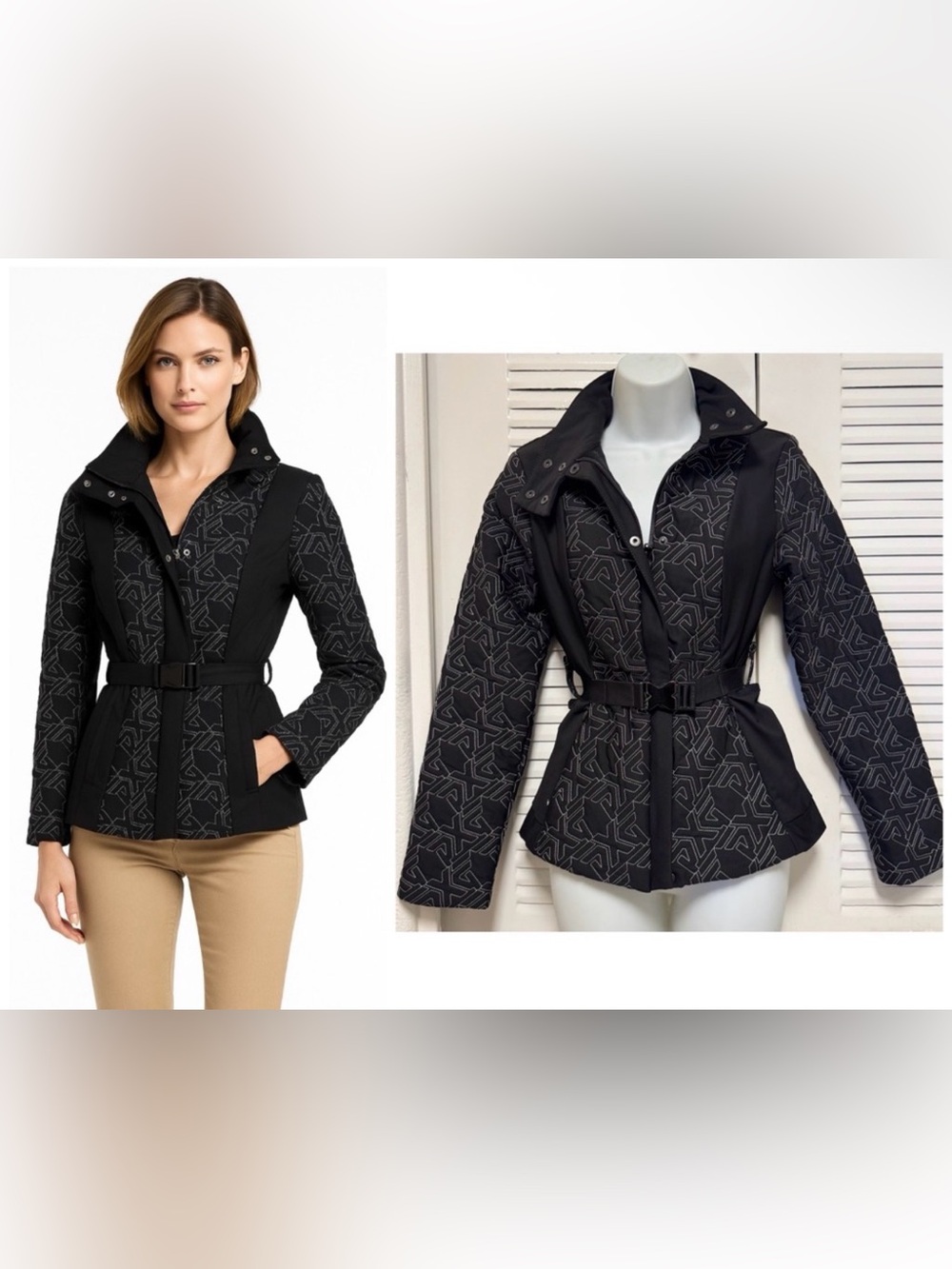 NWT - PXG Women's All Over Logo Jacket Black Small Golf